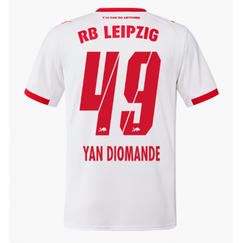 RB Leipzig Yan Diomande #49 Hjemmebanetrøje 2025-26 Kortærmet